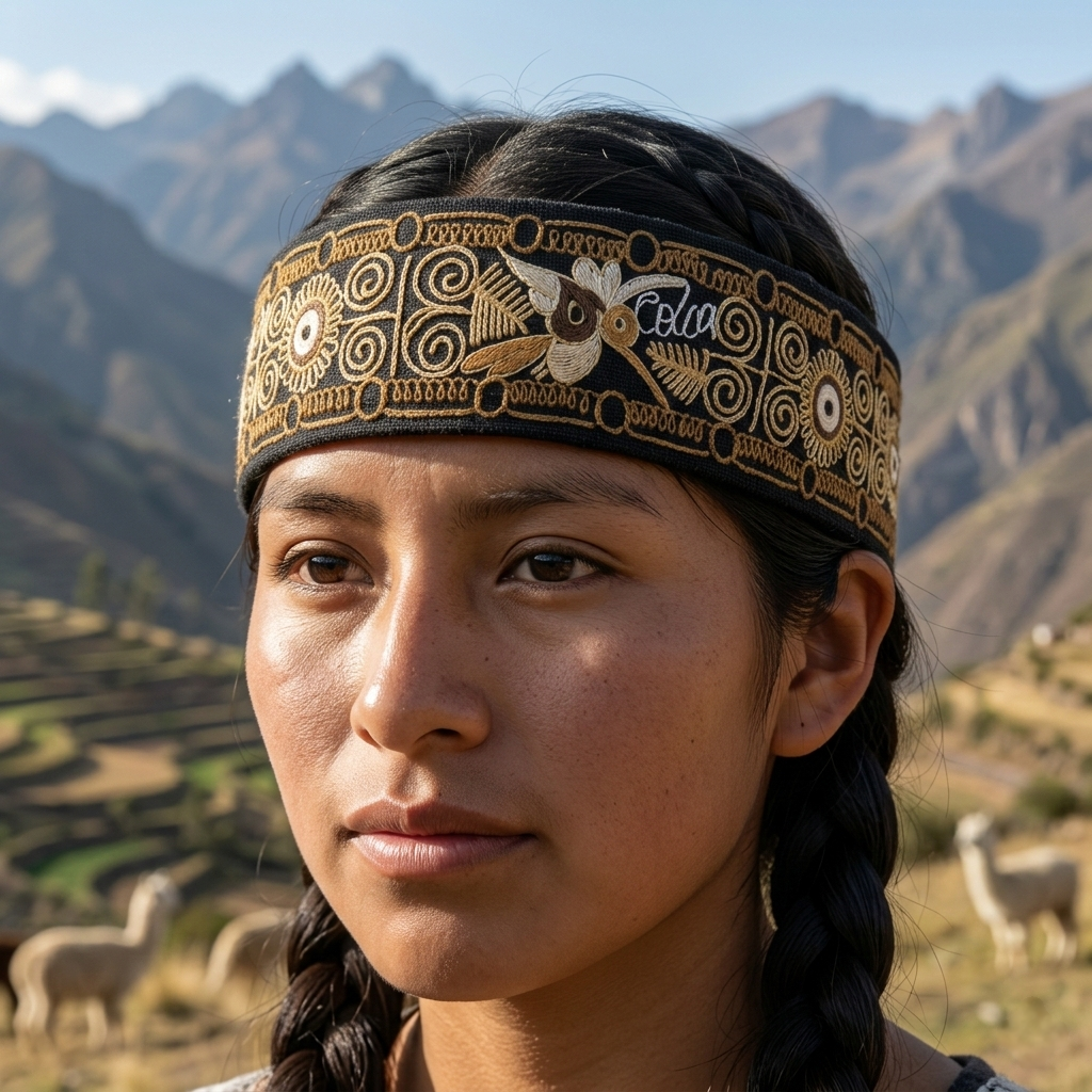 Hand-Embroidered Andean Headband - The "Colca" Collection